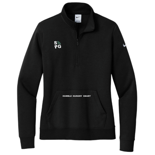 SEEDPG - Nike Ladies Club Fleece Sleeve Swoosh 1/2 Zip