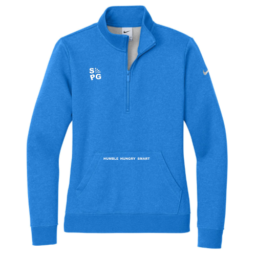 SEEDPG - Nike Ladies Club Fleece Sleeve Swoosh 1/2 Zip