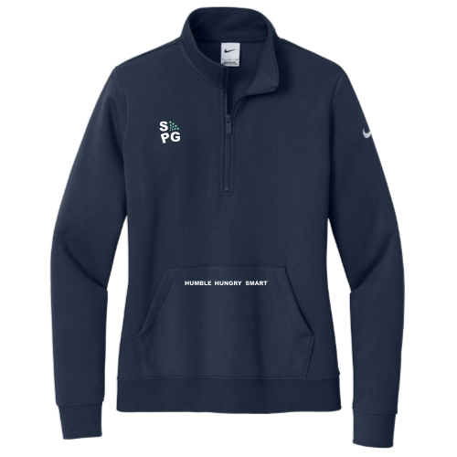 SEEDPG - Nike Ladies Club Fleece Sleeve Swoosh 1/2 Zip